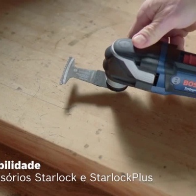 Ferramenta multifunções Bosch Professional a cortar madeira e outros materiais com texto de compatibilidade e uso