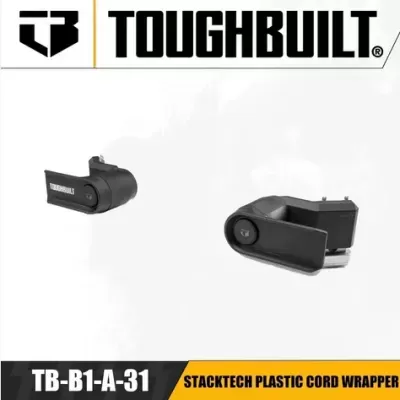 Enrolladores de cabos plásticos pretos da marca TOUGHBUILT modelo TB-B1-A-31