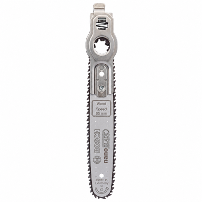 Lâmina de serra BOSCH nano BLADE para madeira 65 mm em metal prateado