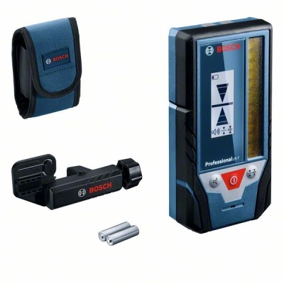 Conjunto Bosch Professional com dispositivo eletrónico, suporte, pilhas e bolsa azul