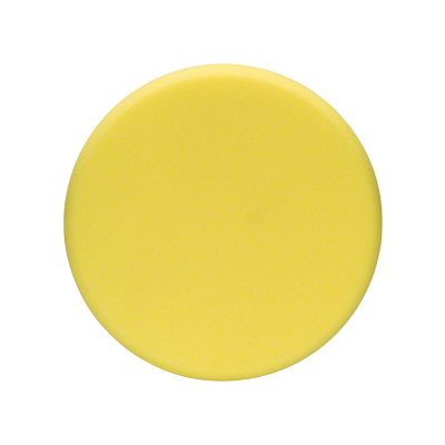 Disco redondo amarelo sólido com superfície lisa