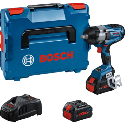 Conjunto Bosch com mala, chave de impacto, baterias e carregador
