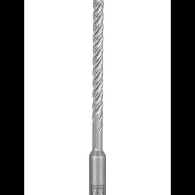 Broca helicoidal prateada com ponta azul