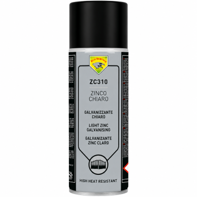 Lata de spray prateada com tampa preta e rótulo cinza com texto e logo Eco Service