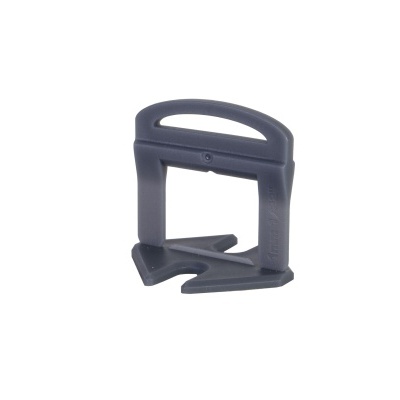 Suporte ou alça de plástico cinza escuro com base