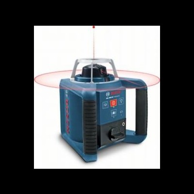 Laser rotativo azul e preto com visor digital e alça metálica