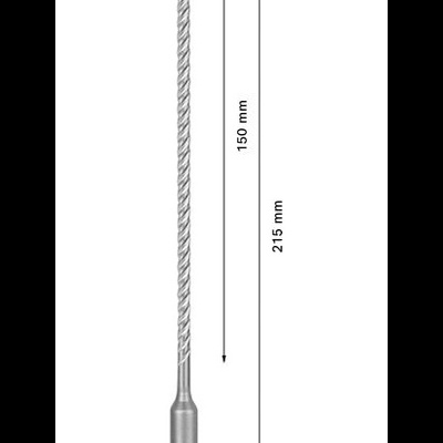 Broca longa de metal com diâmetro 5,0 mm e 215 mm de comprimento