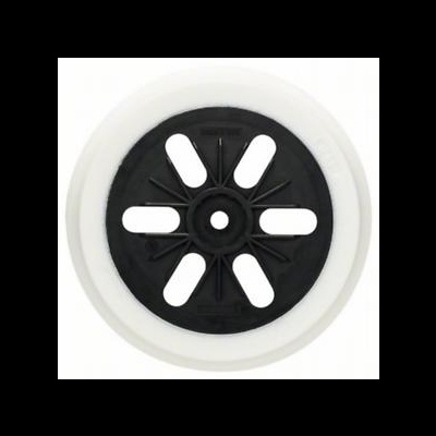 Roda de plástico branco e preto com aro externo branco e centro preto