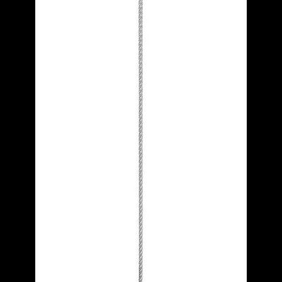 antena fina preta com base metálica prateada sobre fundo branco