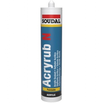 Tubo de acrílico para vedação Acryrub N da SOUDAL