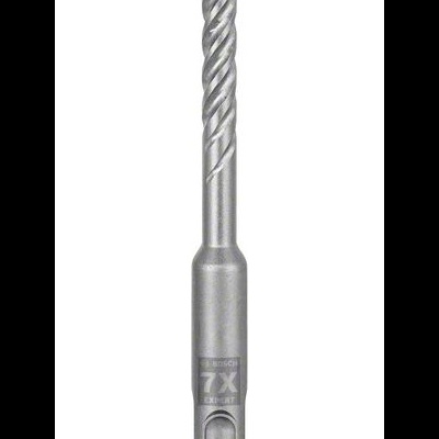 Broca para martelo SDS PLUS com ponta azul e texto 7X