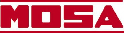 Logótipo da MOSA em vermelho sobre fundo branco