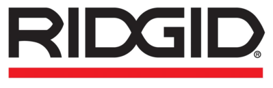 Logotipo RIDGID em preto com traço vermelho