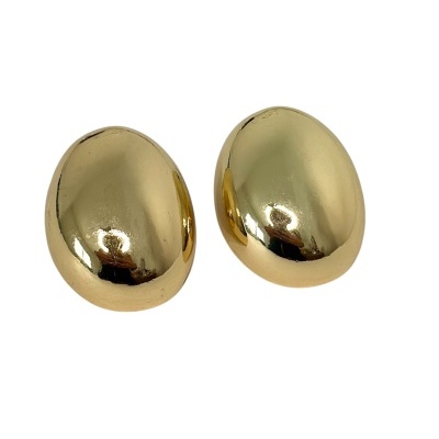 botões de punho dourados ovais