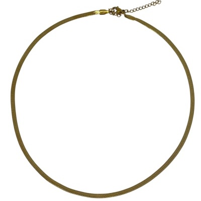 Colar dourado fino com fecho ajustável