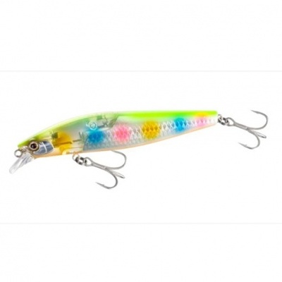 Isca de pesca colorida com ganchos de metal