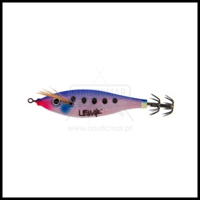 Isqueiro de pesca artificial azul e roxo com agulhas