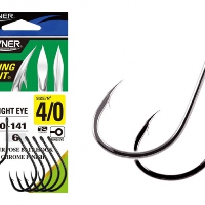 Anzóis de pesca Owner Cutting Point modelo 5180-141 tamanho 4/0 em embalagem