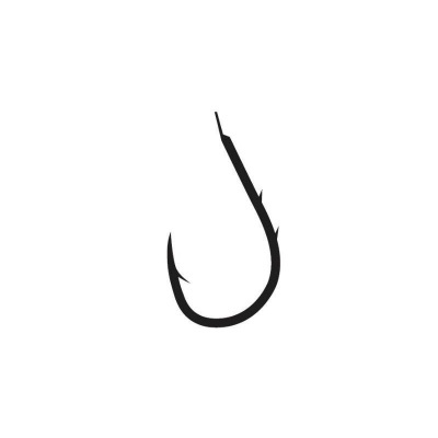 Gancho de pesca preto isolado