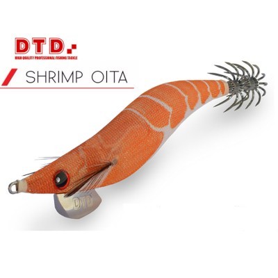 Isco artificial DTD SHRIMP OITA cor laranja com ganchos metálicos
