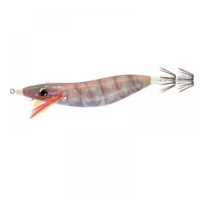 Isca de pesca artificial em forma de camarão com anzóis duplos na parte traseira
