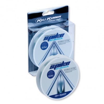 Rolos de linha de pesca Kali Kunnan SP18 Antiabrasion na embalagem.