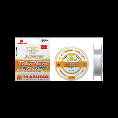 Líder cónico para pesca TRABUCCO Force XPS com embalagem e carretel de linha