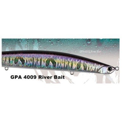 Isco BPA 4009 River Bait com padrão iridescente e olhos detalhados