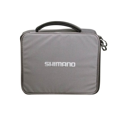 Mala cinzenta SHIMANO com alça e zíperes