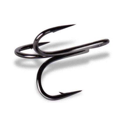 Anzol triplo de pesca preto