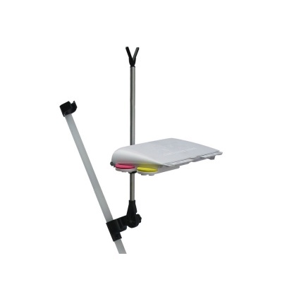 Mesa para notas ou leitura ajustável com organizadores coloridos