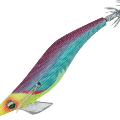 Isca de pesca colorida com anzóis metálicos traseiros