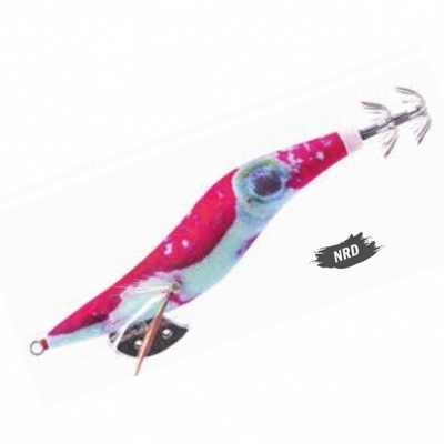 Isca de pesca em forma de lula colorida com anzóis