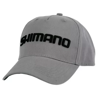 Boné cinzento claro com logo SHIMANO preto