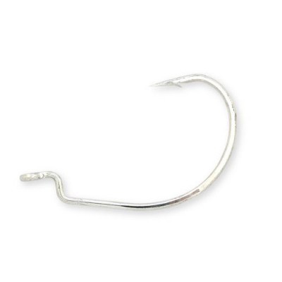 Anzol de pesca metálico prateado