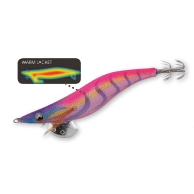 Isca de pesca em forma de lula colorida com anzóis