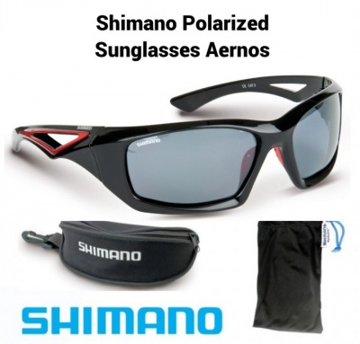 Óculos de sol polarizados Shimano Aernos com acessórios