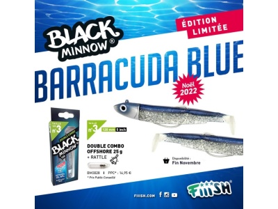 Promoção de Black Minnow Barracuda Blue iscos de pesca edição limitada Natal 2022