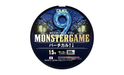 Rolo de linha de pesca DUEL MONSTER GAME 300m com design de olhos de monstro