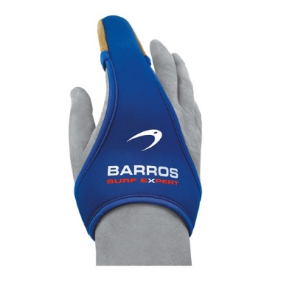 Luva de surf azul com texto BARROS SURF EXPERT