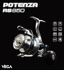 Carreto de pesca metálico prateado e preto modelo POTENZA RS650