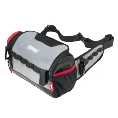 Mala de cintura Rapala cinza, preto e vermelho