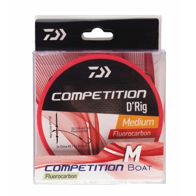 Embalagem de linha de pesca Daiwa COMPETITION D'Rig Medium Fluorocarbon