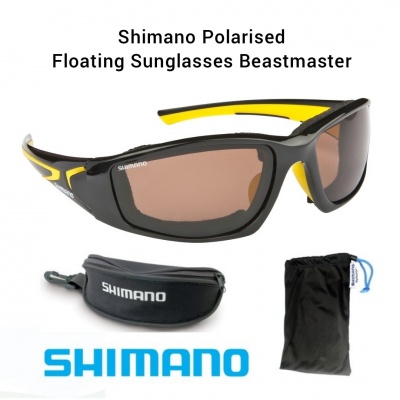 Óculos de sol Shimano polarizados com estojo e saco
