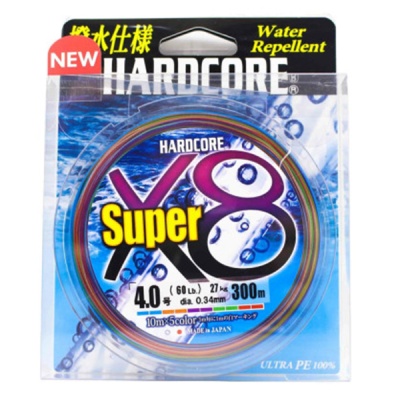 Embalagem de linha de pesca Hardcore Super X8 300m