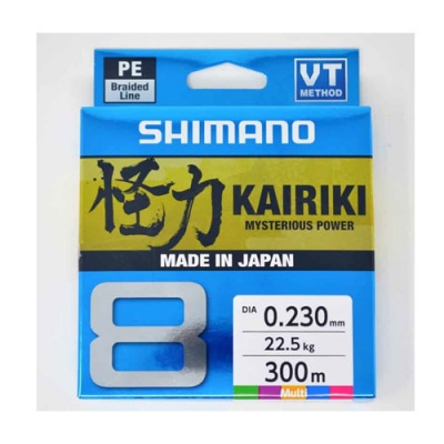 Pacote de linha de pesca SHIMANO KAIRIKI azul e dourado