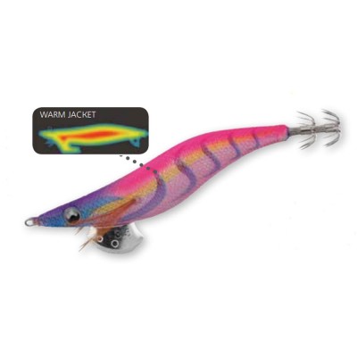 Isca de pesca em forma de lula colorida com anzóis