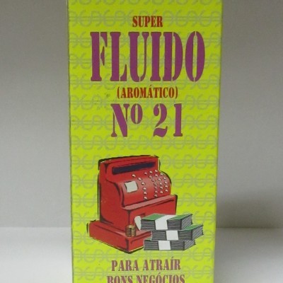 Embalagem amarela de produto aromático com texto e ilustração de caixa registadora e notas