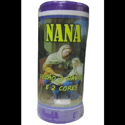 Vela decorativa NANA com três pavios e duas cores