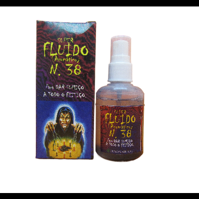 Frasco e caixa de Super Fluido Aromático N. 38 para todo o fétido
